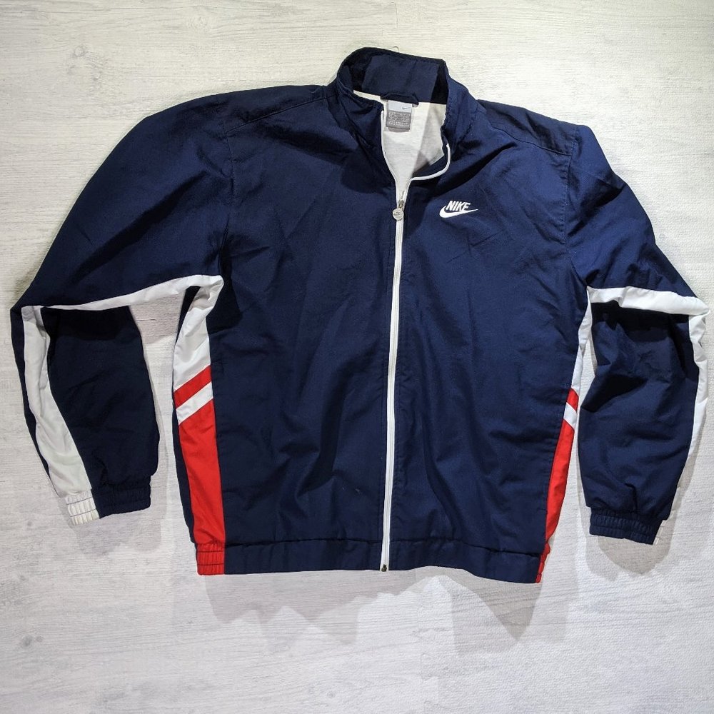 Red White & Blue Nike Jacket (E36) *OPEN TO OFFERS